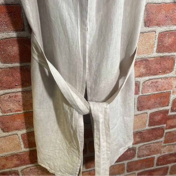 Alessia Pacini 100 Linen Open Front Cardigan size Small - Picture 7 of 7